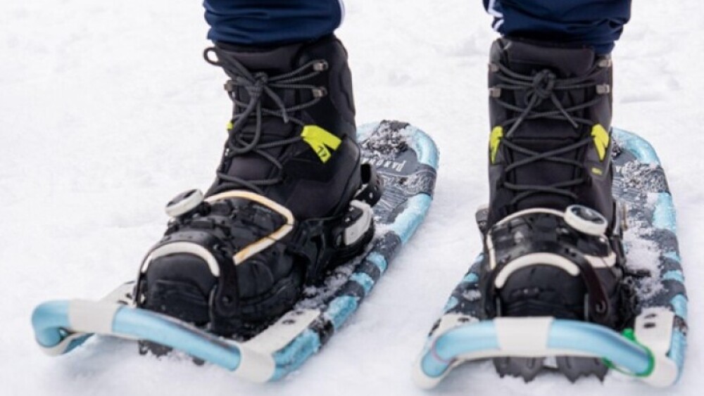 Gerhard’s treasured snowshoes as he prepares to compete in divisioning